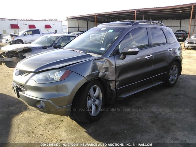 5J8TB18258A007116 - 2008 ACURA RDX GRAY photo 2