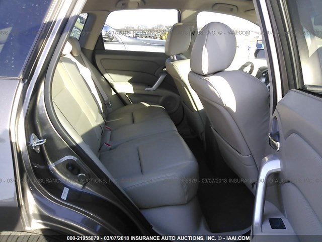 5J8TB18258A007116 - 2008 ACURA RDX GRAY photo 8