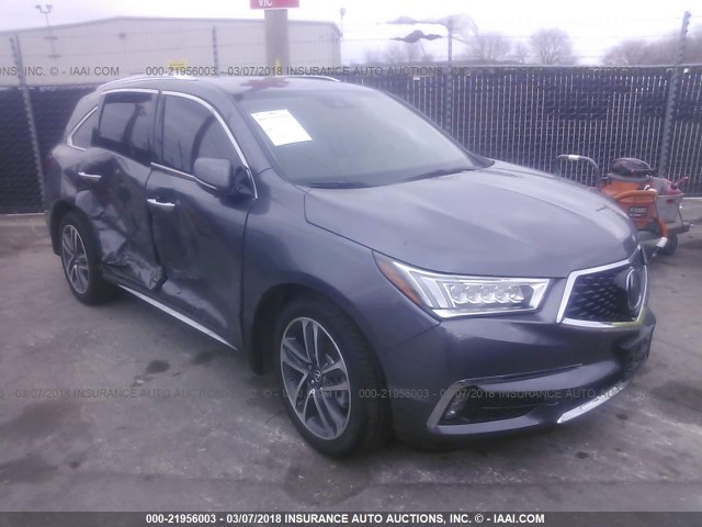 5FRYD4H87HB042055 - 2017 ACURA MDX ADVANCE GRAY photo 1