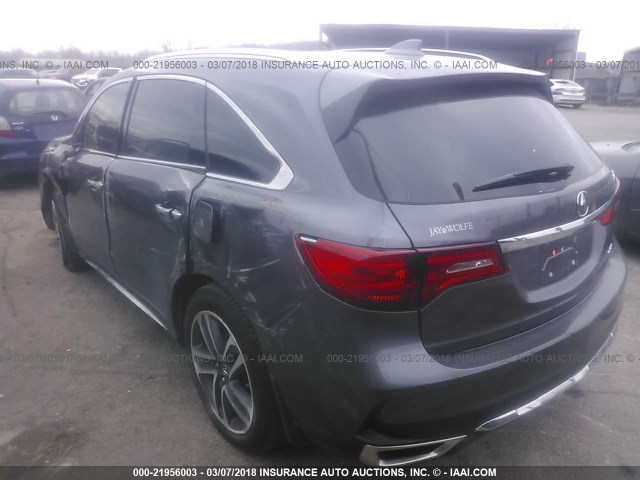 5FRYD4H87HB042055 - 2017 ACURA MDX ADVANCE GRAY photo 3