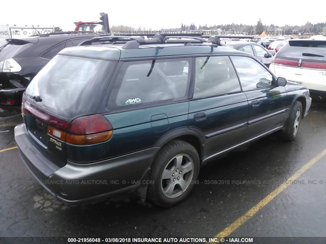 4S3BG6854X7618589 - 1999 SUBARU LEGACY OUTBACK/SSV/LIMITED/30TH GREEN photo 4