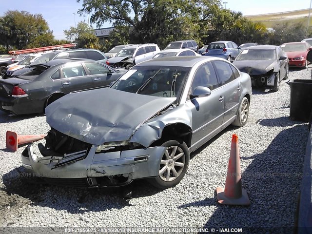 WVWPD63B64P193125 - 2004 VOLKSWAGEN PASSAT GLS GRAY photo 2