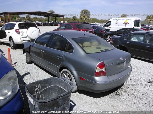 WVWPD63B64P193125 - 2004 VOLKSWAGEN PASSAT GLS GRAY photo 3