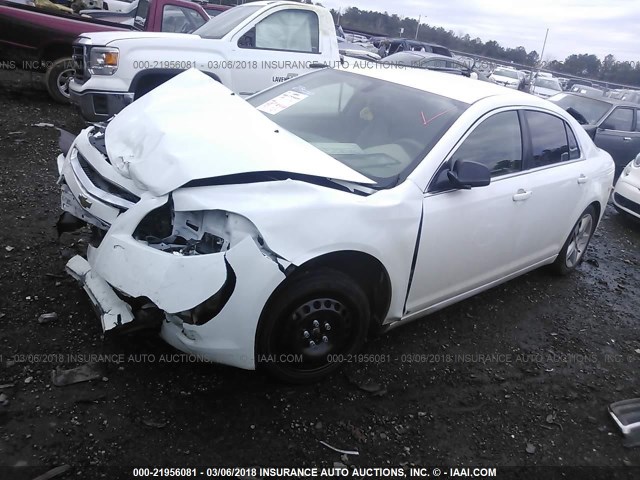 1G1ZG57B19F134350 - 2009 CHEVROLET MALIBU LS WHITE photo 2