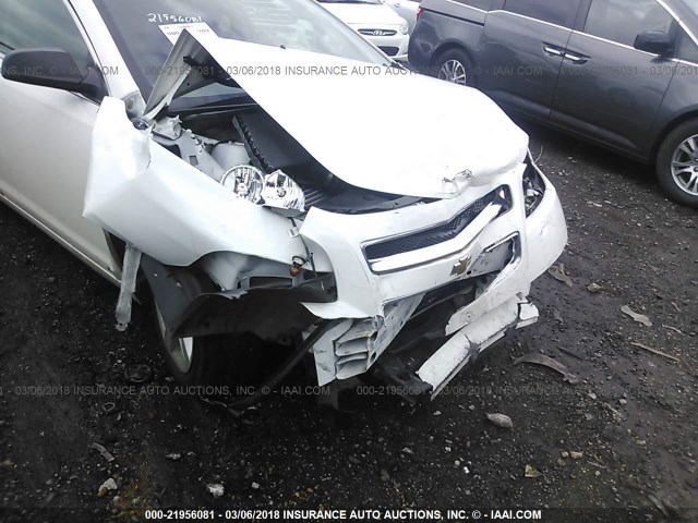 1G1ZG57B19F134350 - 2009 CHEVROLET MALIBU LS WHITE photo 6
