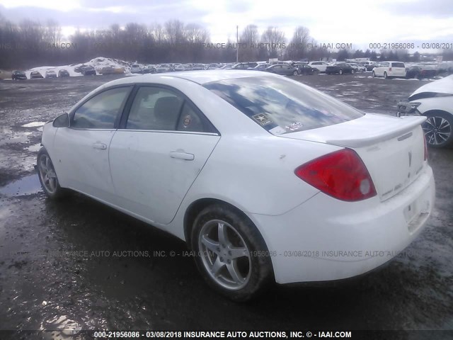 1G2ZJ57K694243718 - 2009 PONTIAC G6 WHITE photo 3