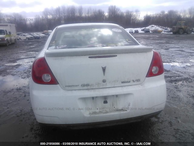 1G2ZJ57K694243718 - 2009 PONTIAC G6 WHITE photo 8