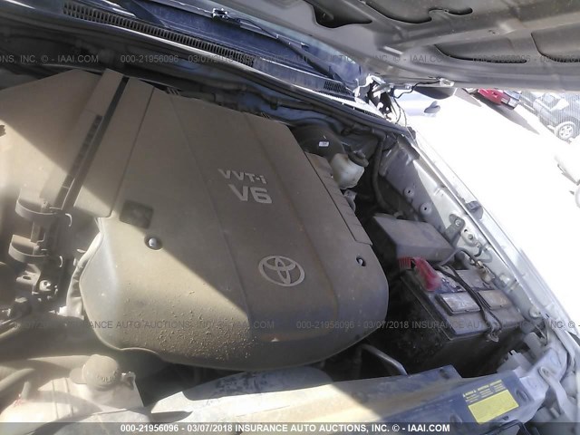 3TMLU4EN2DM113853 - 2013 TOYOTA TACOMA DOUBLE CAB ვერცხლისფერი ფოტო 10