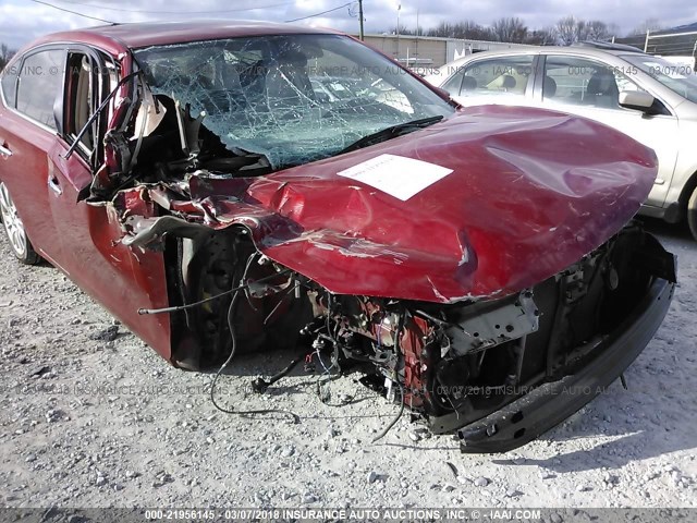 3N1AB7AP7DL625297 - 2013 NISSAN SENTRA S/SV/SR/SL MAROON photo 6