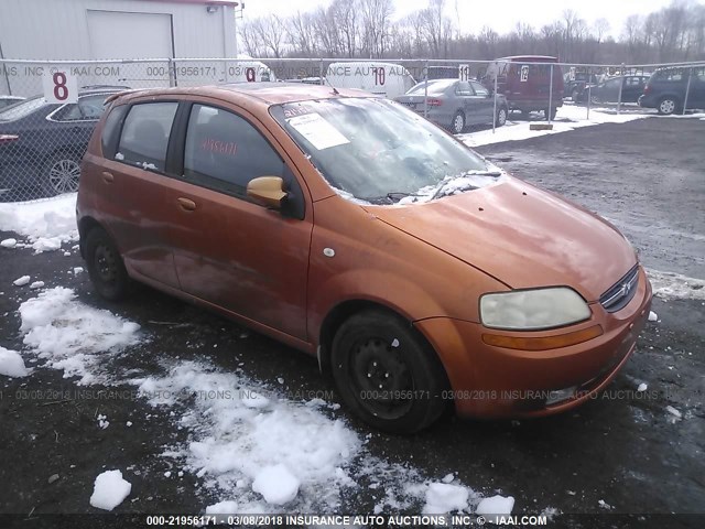 KL1TG66696B540569 - 2006 CHEVROLET AVEO LT ORANGE photo 1