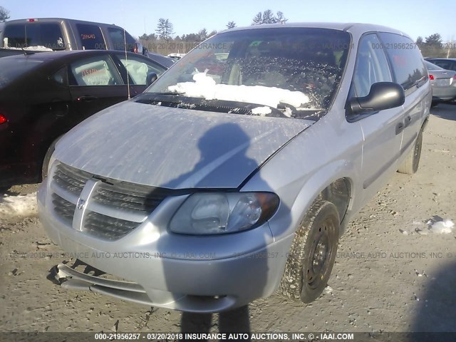 1D4GP24R67B211638 - 2007 DODGE GRAND CARAVAN SE SILVER photo 2