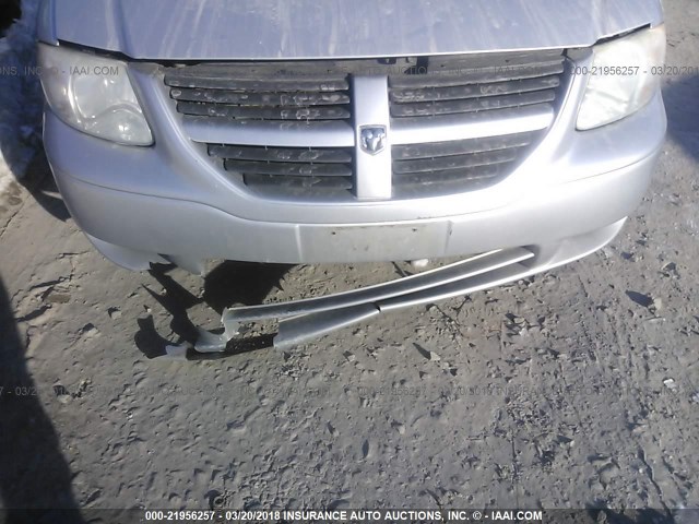 1D4GP24R67B211638 - 2007 DODGE GRAND CARAVAN SE SILVER photo 6