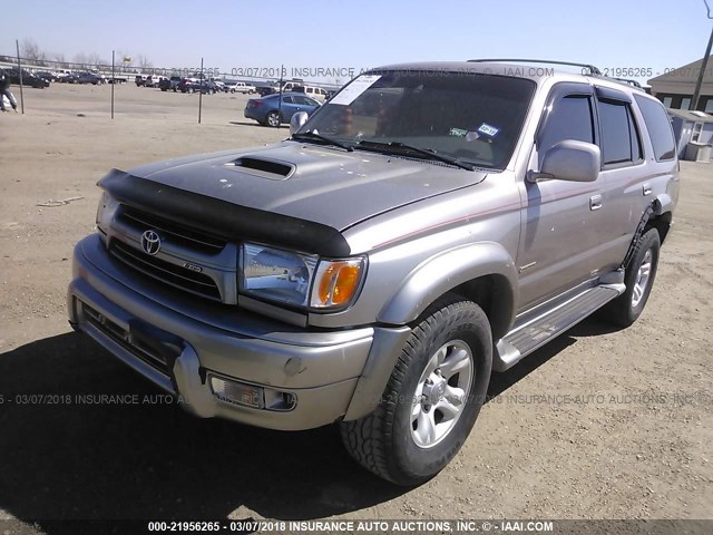 JT3GN86R020227006 - 2002 TOYOTA 4RUNNER SR5 SILVER photo 2