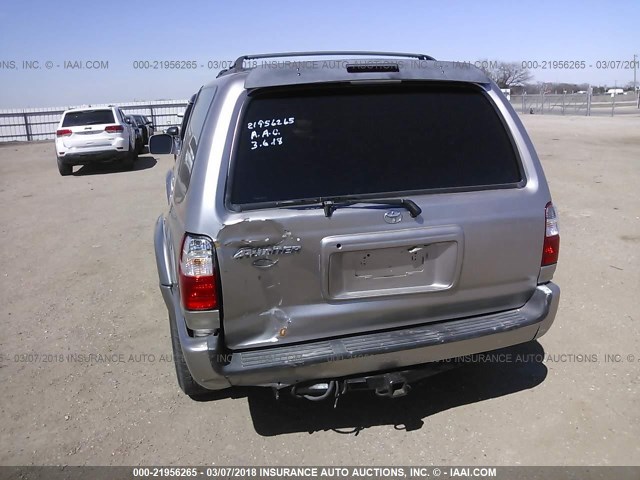 JT3GN86R020227006 - 2002 TOYOTA 4RUNNER SR5 SILVER photo 6