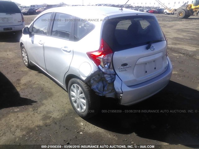 3N1CE2CP3EL437930 - 2014 NISSAN VERSA NOTE S/S PLUS/SV/SL SILVER photo 6