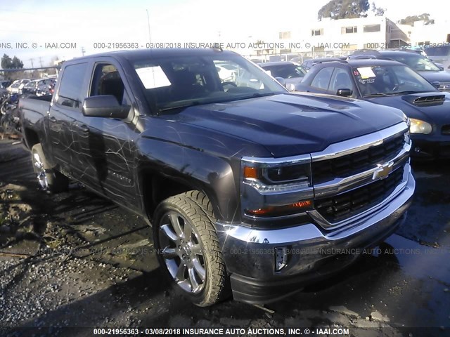 3GCUKREC4GG121655 - 2016 CHEVROLET SILVERADO K1500 LT GRAY photo 1