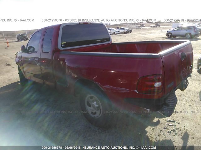 1FTZX0768WKA65561 - 1998 FORD F150 RED photo 3