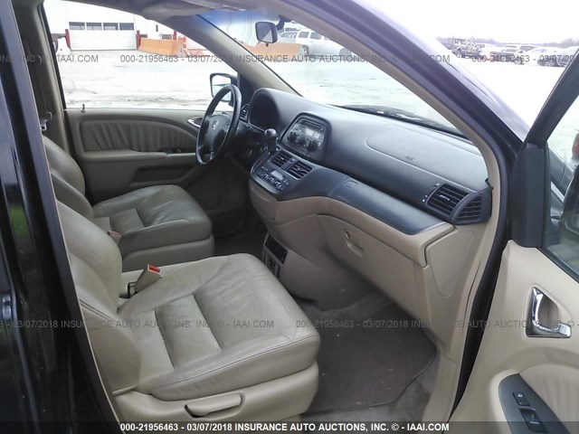 5FNRL38776B445637 - 2006 HONDA ODYSSEY EXL შავი ფოტო 5