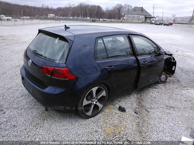 3VW4T7AU7HM021968 - 2017 VOLKSWAGEN GTI S Navy photo 4