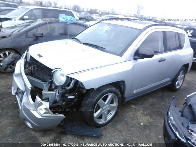1J8FF57W47D153556 - 2007 JEEP COMPASS LIMITED SILVER photo 2