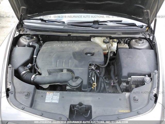 1G1ZC5E0XCF321994 - 2012 CHEVROLET MALIBU 1LT 锡色 照片 10