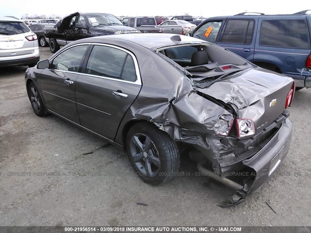 1G1ZC5E0XCF321994 - 2012 CHEVROLET MALIBU 1LT 锡色 照片 3