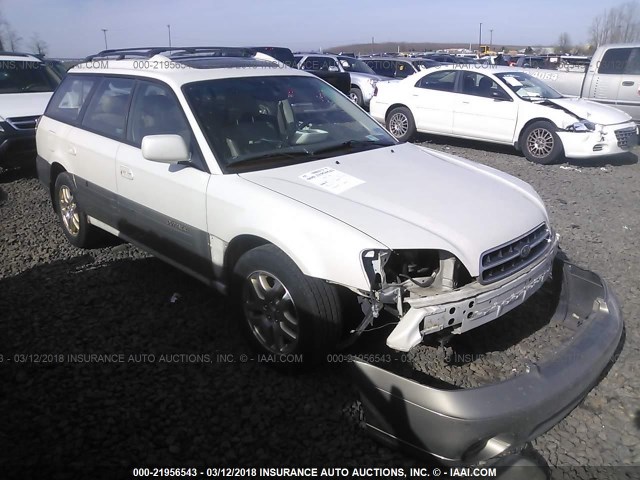 4S3BH686X26615667 - 2002 SUBARU LEGACY OUTBACK LIMITED WHITE photo 1