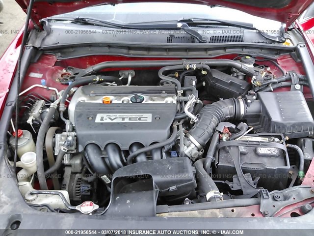 1HGCS12388A027443 - 2008 HONDA Accord LX-S RED photo 10