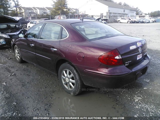 2G4WC582971204018 - 2007 BUICK LACROSSE CX MAROON photo 3