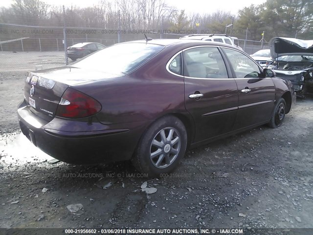 2G4WC582971204018 - 2007 BUICK LACROSSE CX MAROON photo 4