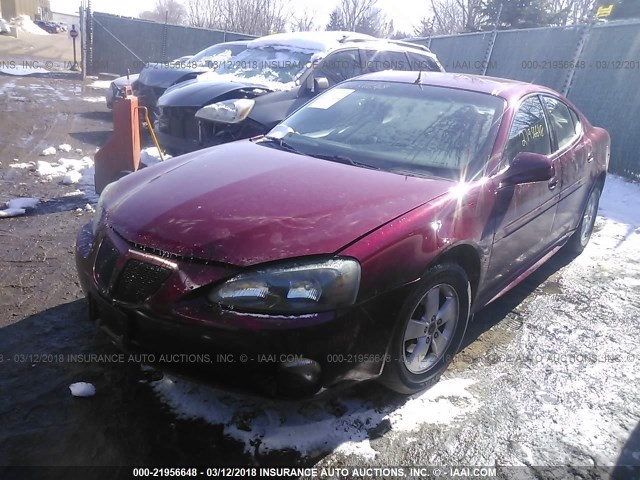 2G2WP522951242450 - 2005 PONTIAC GRAND PRIX RED photo 2
