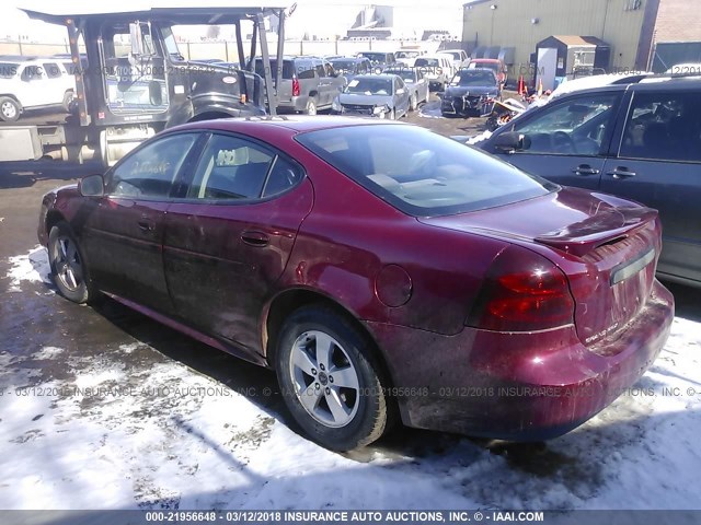 2G2WP522951242450 - 2005 PONTIAC GRAND PRIX RED photo 3