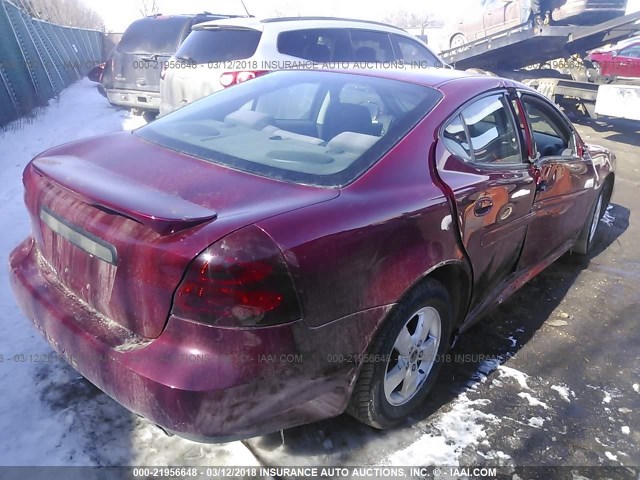 2G2WP522951242450 - 2005 PONTIAC GRAND PRIX RED photo 4
