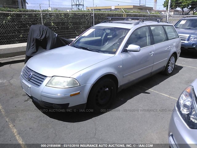 WVWWH63B83E363236 - 2003 VOLKSWAGEN PASSAT GLX ვერცხლისფერი ფოტო 2