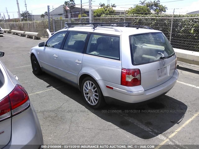 WVWWH63B83E363236 - 2003 VOLKSWAGEN PASSAT GLX ვერცხლისფერი ფოტო 3