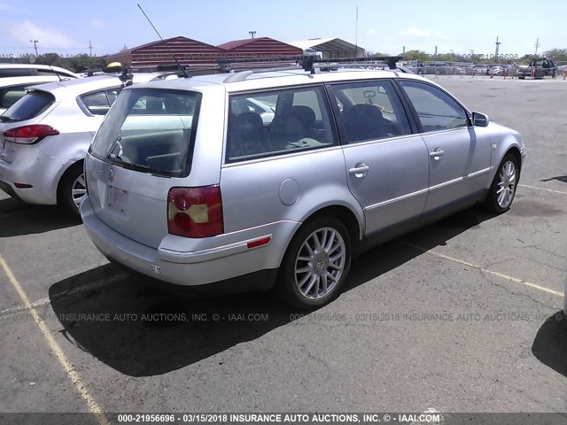 WVWWH63B83E363236 - 2003 VOLKSWAGEN PASSAT GLX ვერცხლისფერი ფოტო 4