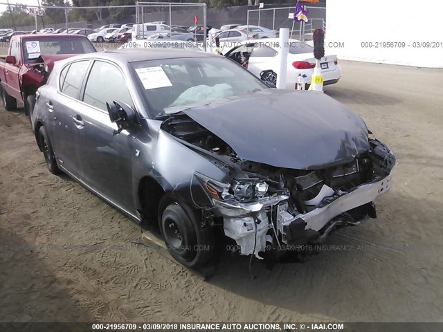 JTHKD5BH9F2241354 - 2015 LEXUS CT 200 GRAY photo 1