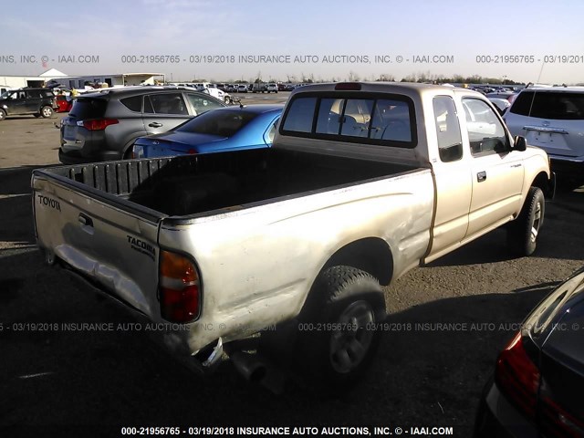 4TASN92N7WZ167088 - 1998 TOYOTA TACOMA XTRACAB PRERUNNER TAN photo 4