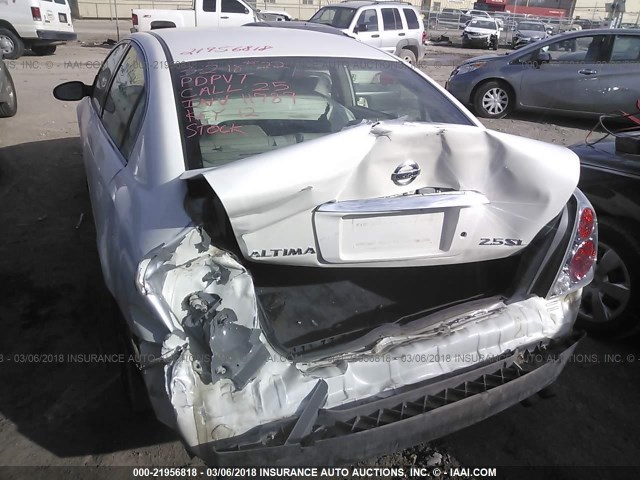 1N4AL11D75C288002 - 2005 NISSAN ALTIMA S/SL თეთრი ფოტო 6