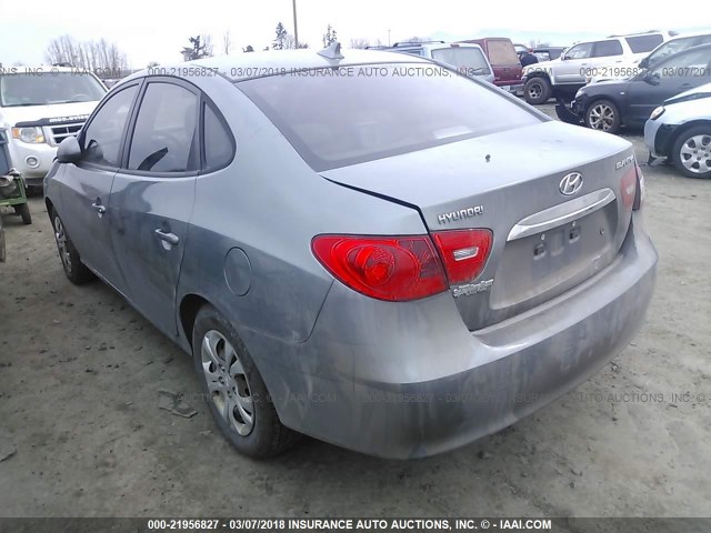 KMHDU4AD2AU925660 - 2010 HYUNDAI ELANTRA BLUE/GLS/SE GRAY photo 3