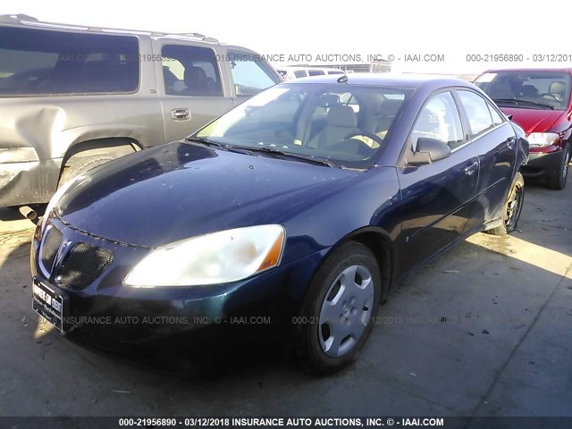 1G2ZF57B784115407 - 2008 PONTIAC G6 VALUE LEADER/BASE BLUE photo 2