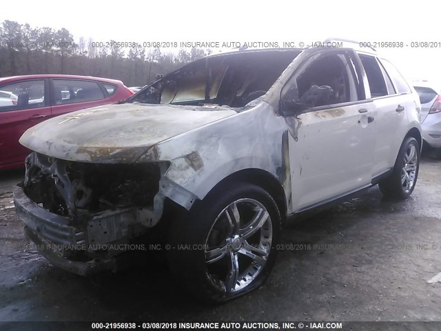 2FMDK36CX7BA79311 - 2007 FORD EDGE SE WHITE photo 2