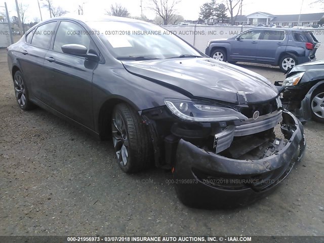 1C3CCCBB1FN525928 - 2015 CHRYSLER 200 S GRAY photo 1