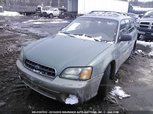 4S3BH675847634028 - 2004 SUBARU LEGACY OUTBACK AWP 绿色 照片 2