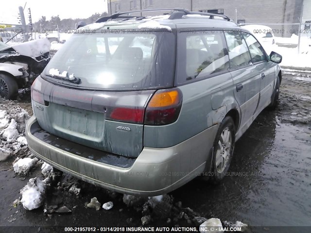 4S3BH675847634028 - 2004 SUBARU LEGACY OUTBACK AWP 绿色 照片 4