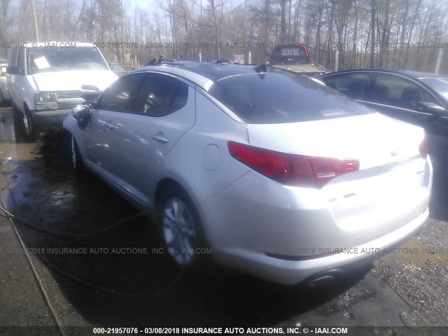 5XXGN4A76CG038631 - 2012 KIA OPTIMA EX SILVER photo 3