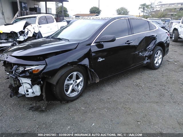 1G1ZB5ST7HF188233 - 2017 CHEVROLET MALIBU LS 黑色 照片 2