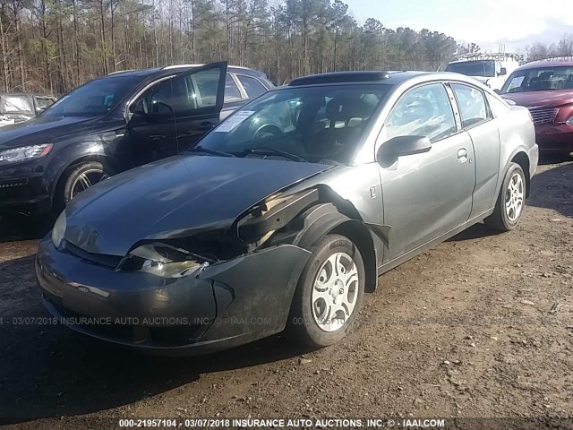 1G8AN12F65Z172852 - 2005 SATURN ION LEVEL 2 GRAY photo 2