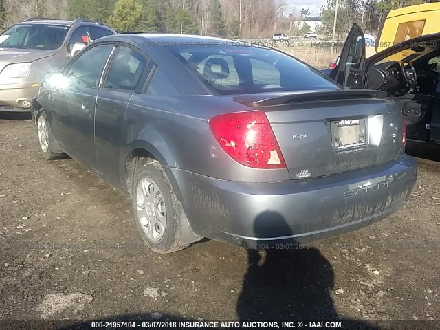 1G8AN12F65Z172852 - 2005 SATURN ION LEVEL 2 GRAY photo 3