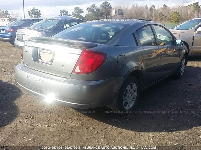 1G8AN12F65Z172852 - 2005 SATURN ION LEVEL 2 GRAY photo 4